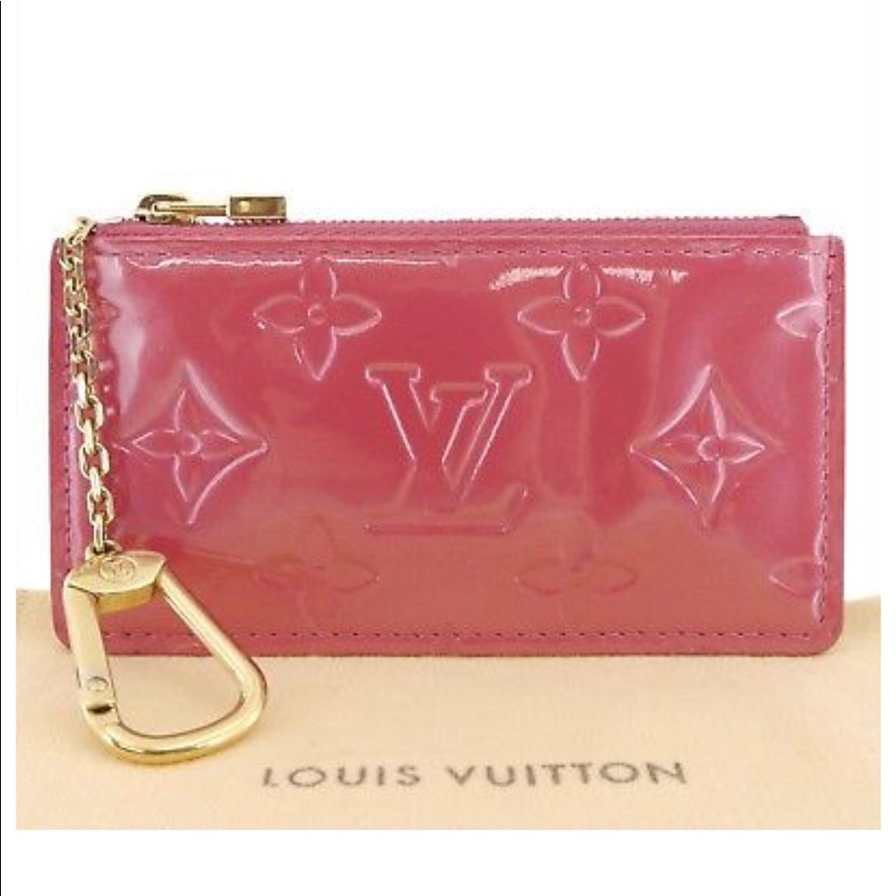Auth. Louis Vuitton Vernis Key Pouch/Coin Purse